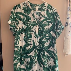 Leaf-printed shirtdress from H&M